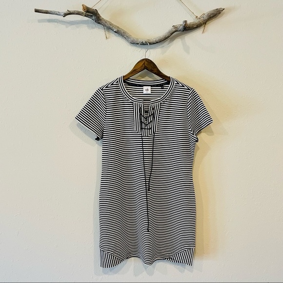 CAbi Limited Edition Captain Dress in Navy and White Stripe 5268 - Picture 3 of 10